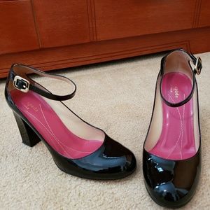 Kate Spade patent leather chunky heels